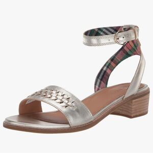 Sperry Women's Seaport City Sandals Ankle Strap Woven Leather Sandal 9